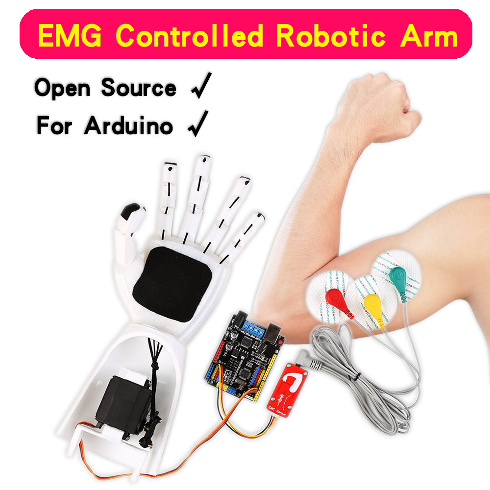 Muscle Sensor Emg - Braccio robotico con sensore EMG Braccio