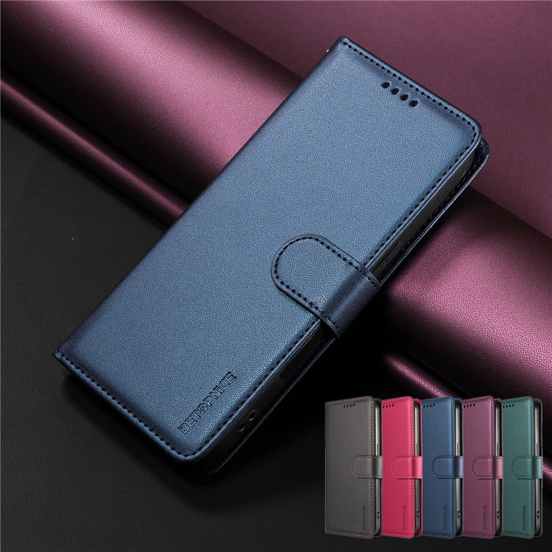 Huawei Nova 12 - Custodia a portafoglio in pelle antifurto